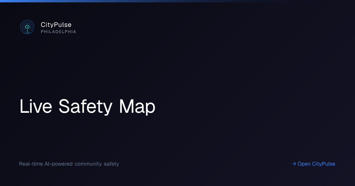 CityPulse live safety map and incident feed