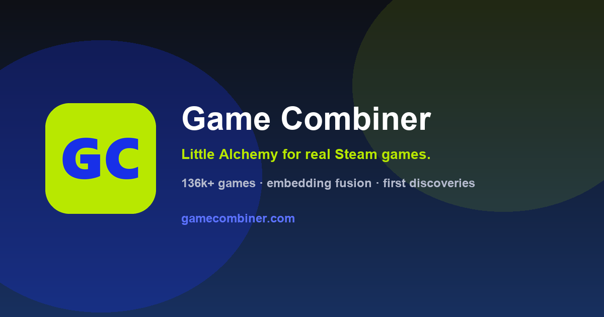 Game Combiner — Little Alchemy for real Steam games